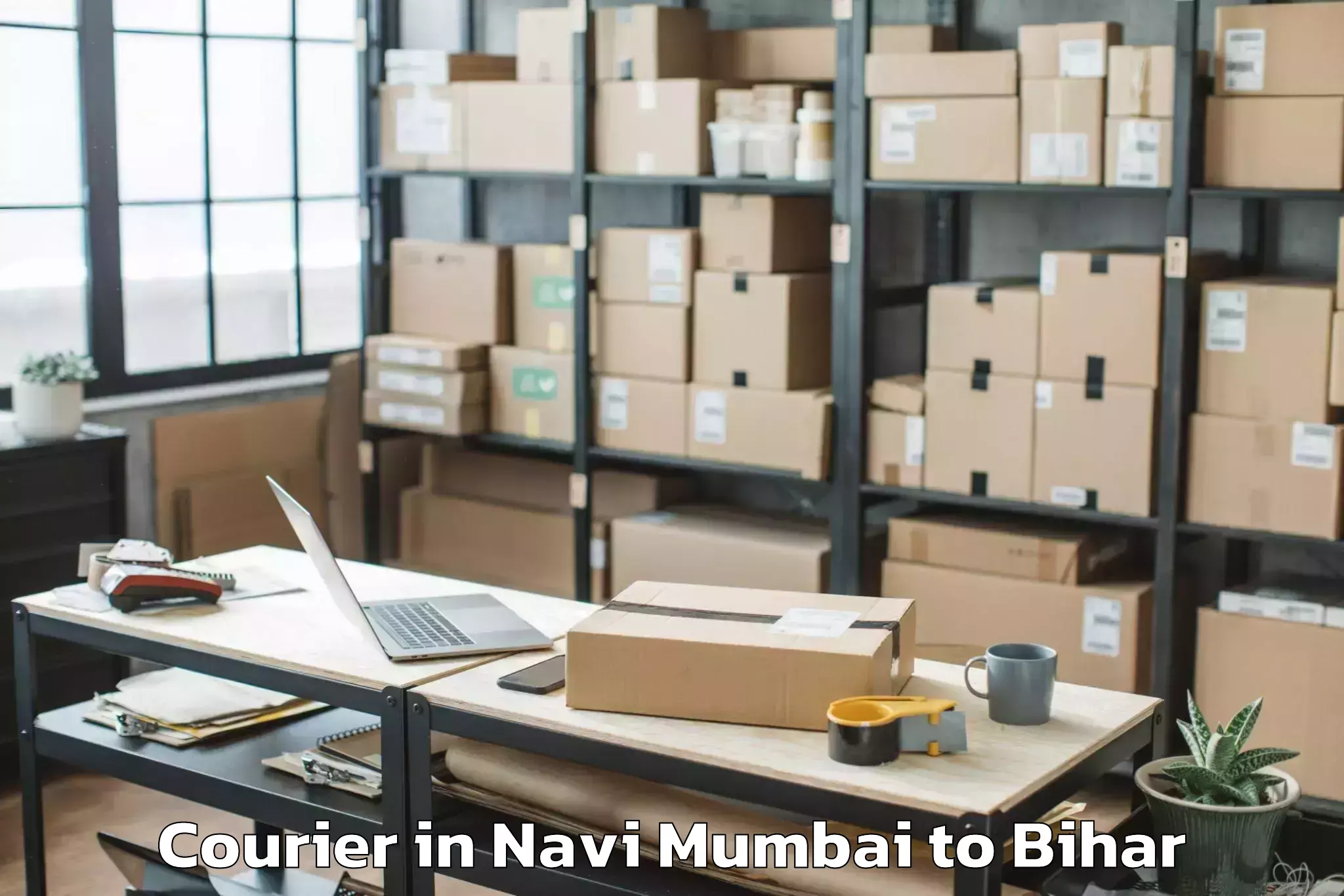 Book Navi Mumbai to Lalganj Vaishali Courier Online